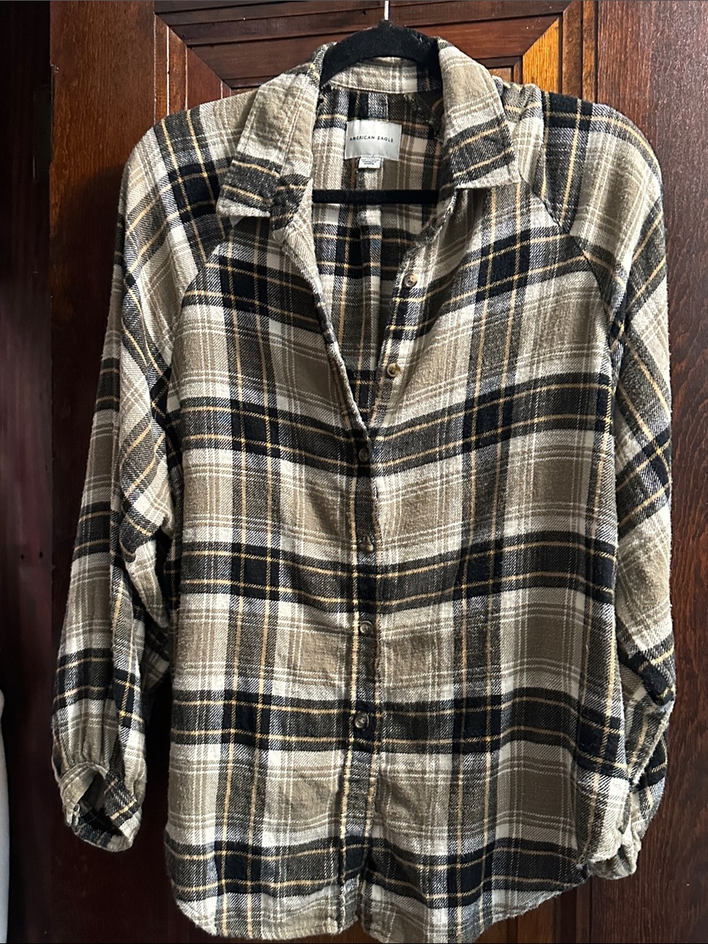 American Eagle Plaid Top